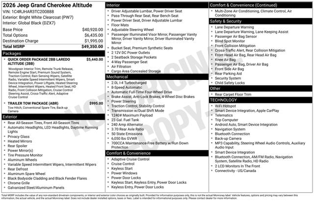 jeep grand cherokee 2026 1C4RJHAR3TC200888 image jeep grand cherokee 2026 1C4RJHAR3TC200888 image